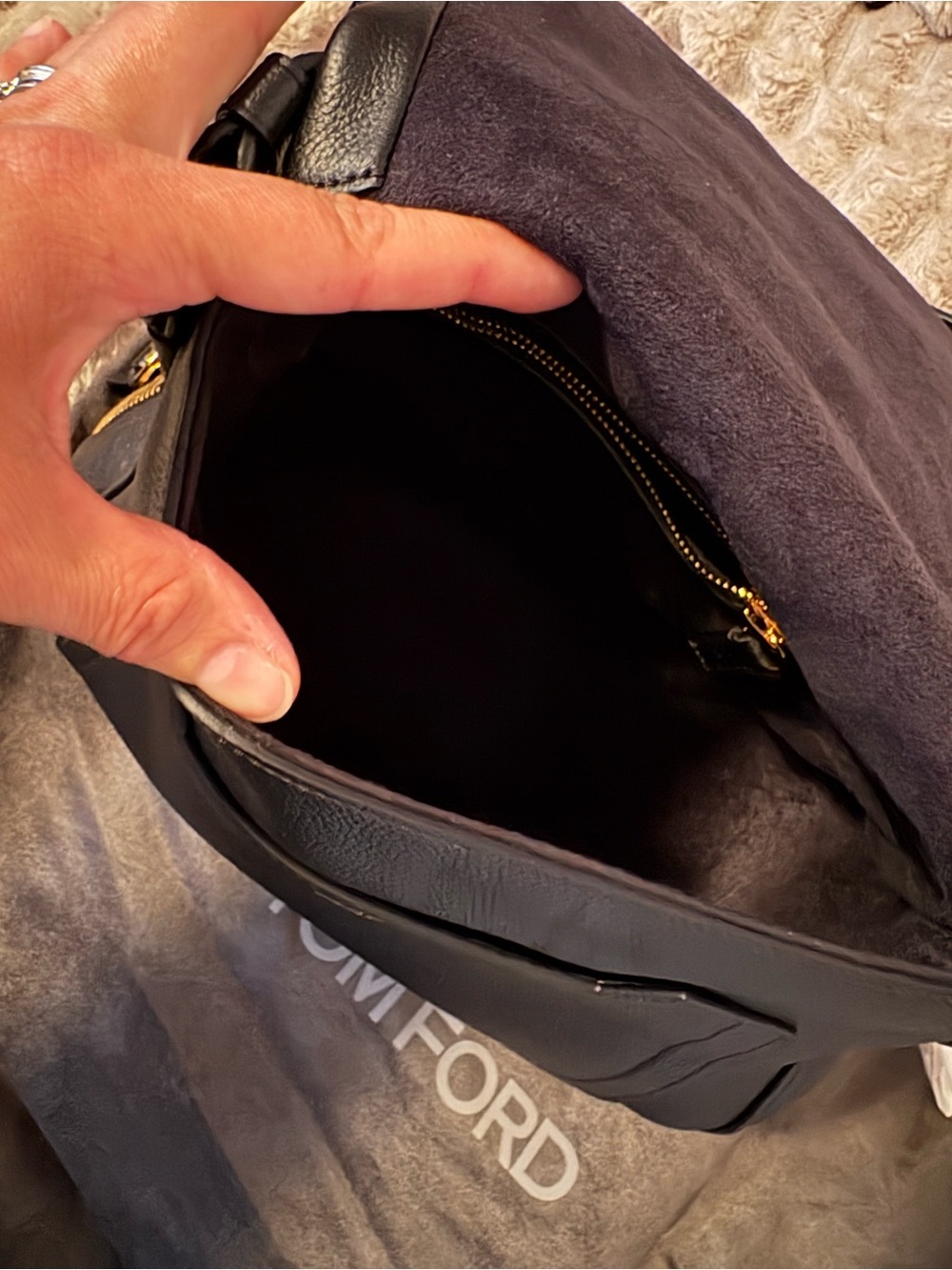 Tom Ford Black Medium Jennifer Bag - Picture 6 of 16